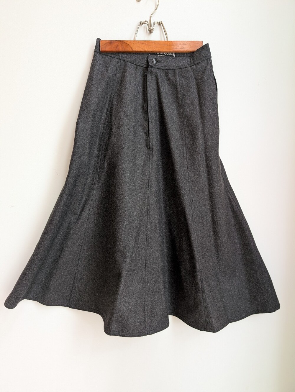 Vintage Fendi 365 Roma by Contir, 100% Wool A-line silhouette, Size XS